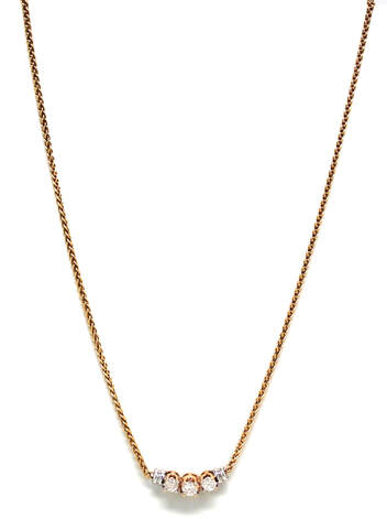 Ladies Diamond/14K Gold Necklace