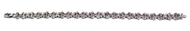 Ladies Diamond/Silver Heart Bracelet
