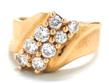 Ladies Diamond/14K Gold Fashion Ring