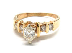Ladies Pear Diamond/14K Gold Engagement Ring