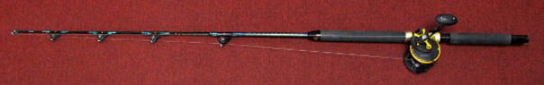 Penn Squall 50LW Reel & Custom Deep Sea Fishing Rod