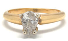 14K Ladies Pear-Shaped Diamond Ring
