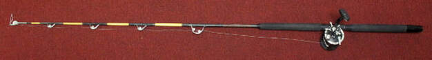 Custom Wire-Line Rig Fishing Pole & Penn 320-GTI Reel