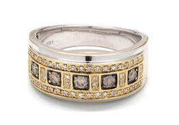 Mens Diamond/Gold Fashion Ring