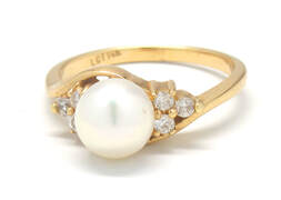 Ladies Pearl/Diamond Ring