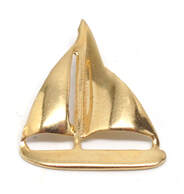 Ladies 14K Gold Sailboat Pendant