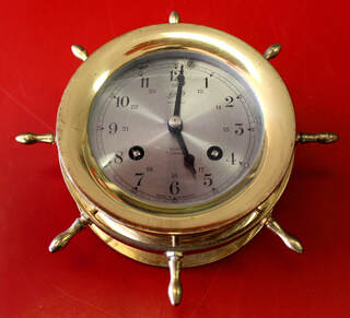 Vintage Schatz & Sohne Ships Bell Clock