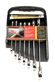 Titan 7-Piece Ratcheting Wrench Set
