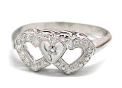 Ladies Dual-Heart Fashion Ring