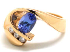 Ladies Tanzanite/14K Gold Birthstone Ring