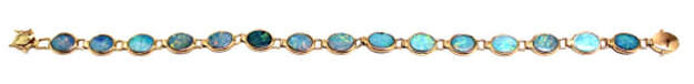 Ladies Opal/14K Gold Bracelet