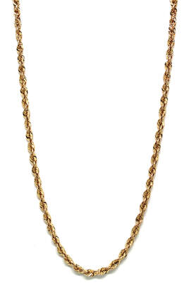 Mens 10K Gold Rope Chain