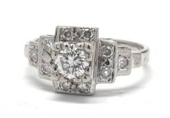 Ladies 14K Antique Diamond Ring