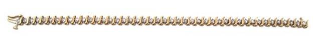 Ladies Diamond/10K Gold Bracelet