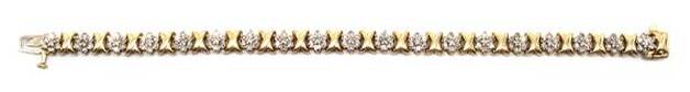Ladies Diamond/14K Gold Tennis Bracelet