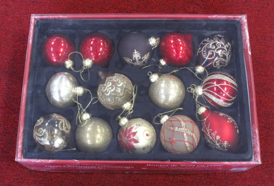 Kirkland Hand Decorated Glass Christmas Ornaments (14 Pack)