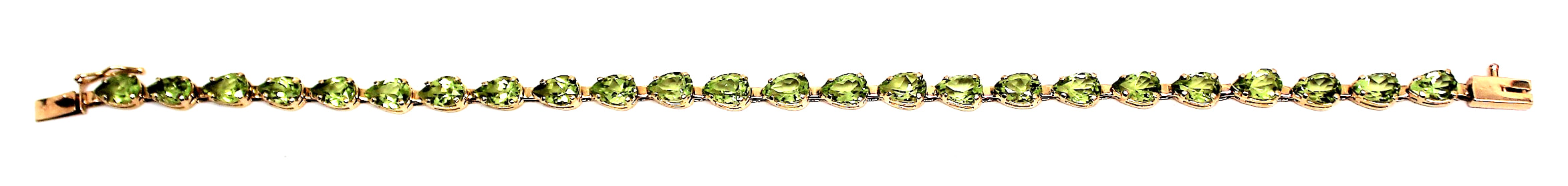 Ladies Peridot/14K Gold Bracelet