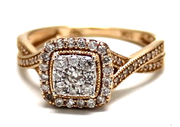 Ladies Diamond/10K Gold Fashion Ring 