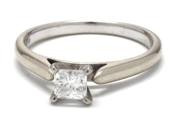Ladies 1/2CT Princess-Cut Engagement Ring