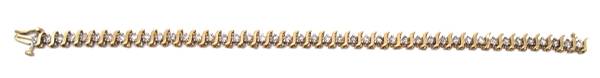 Ladies Diamond/10K Gold Bracelet