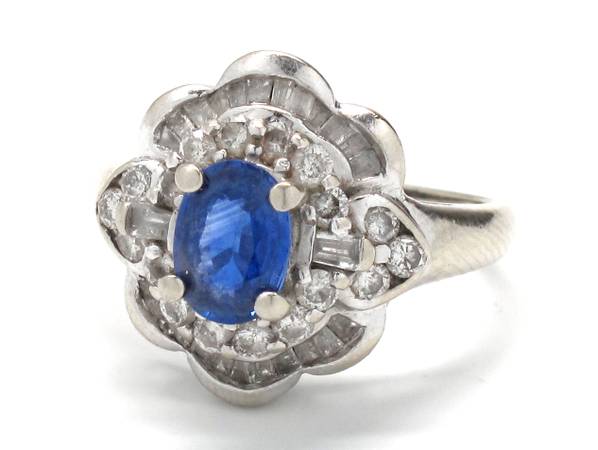 Ladies Sapphire/Diamond Birthstone Ring