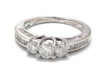 Ladies Diamond/10K White Gold Engagement Ring
